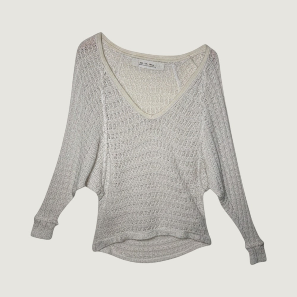 Free People We The Free Thien's Hacci Sweater Top XS Beach Oversized‎ Layering - Picture 2 of 16